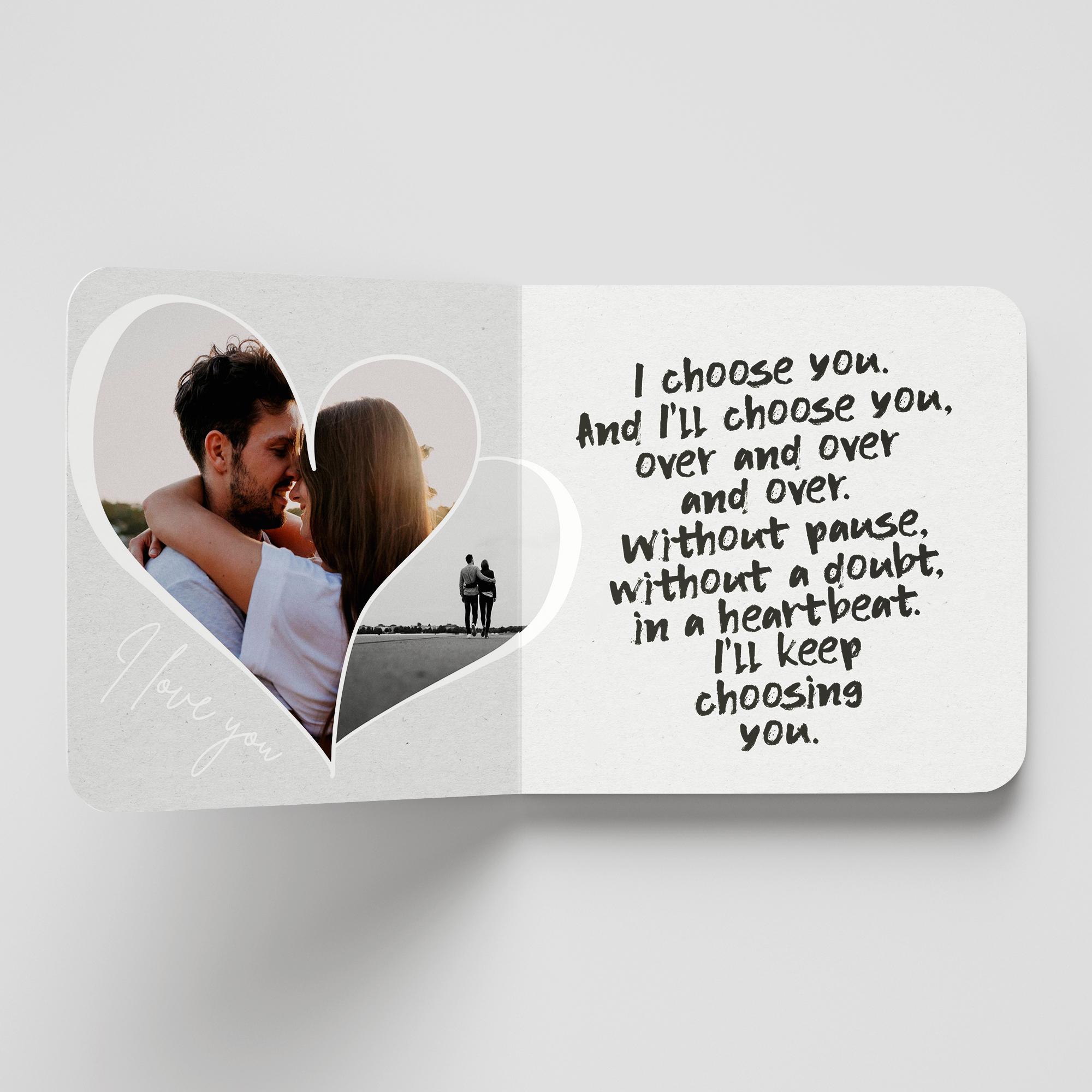 Personalized Book For Anniversary - anniversary photo book, anniversary photo gift, anniversary photo collage, anniversary photo gift - Thumbnail 2