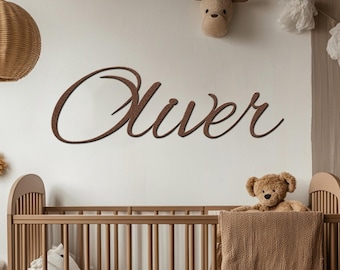 Metal Name Sign Children - Name Sign For Nursery, Nursery Decor Baby Name Sign, Metal Nursery Name Sign, Baby Room Name Sign, Name Sign