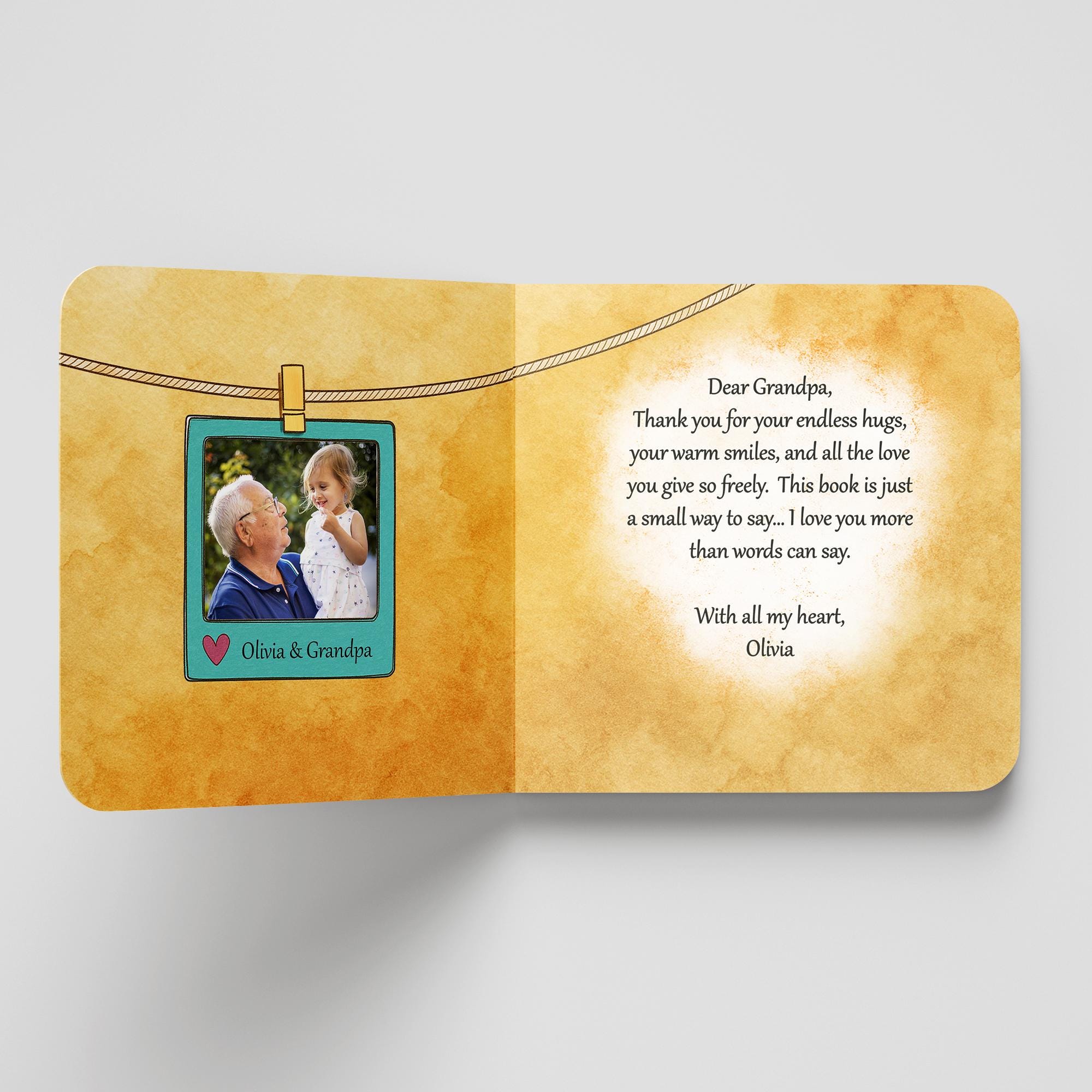 Personalized Book For Grandpa - grandpa book, grandpa gift, personalized gift for grandpa, personalized grandpa book,  grandpa birthday gift - Thumbnail 2