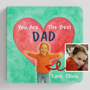 Personalized Book For Dad - dad books, fathers day gift, personalized gift for dad, personalized dad book, best dad gift, dad birthday gift