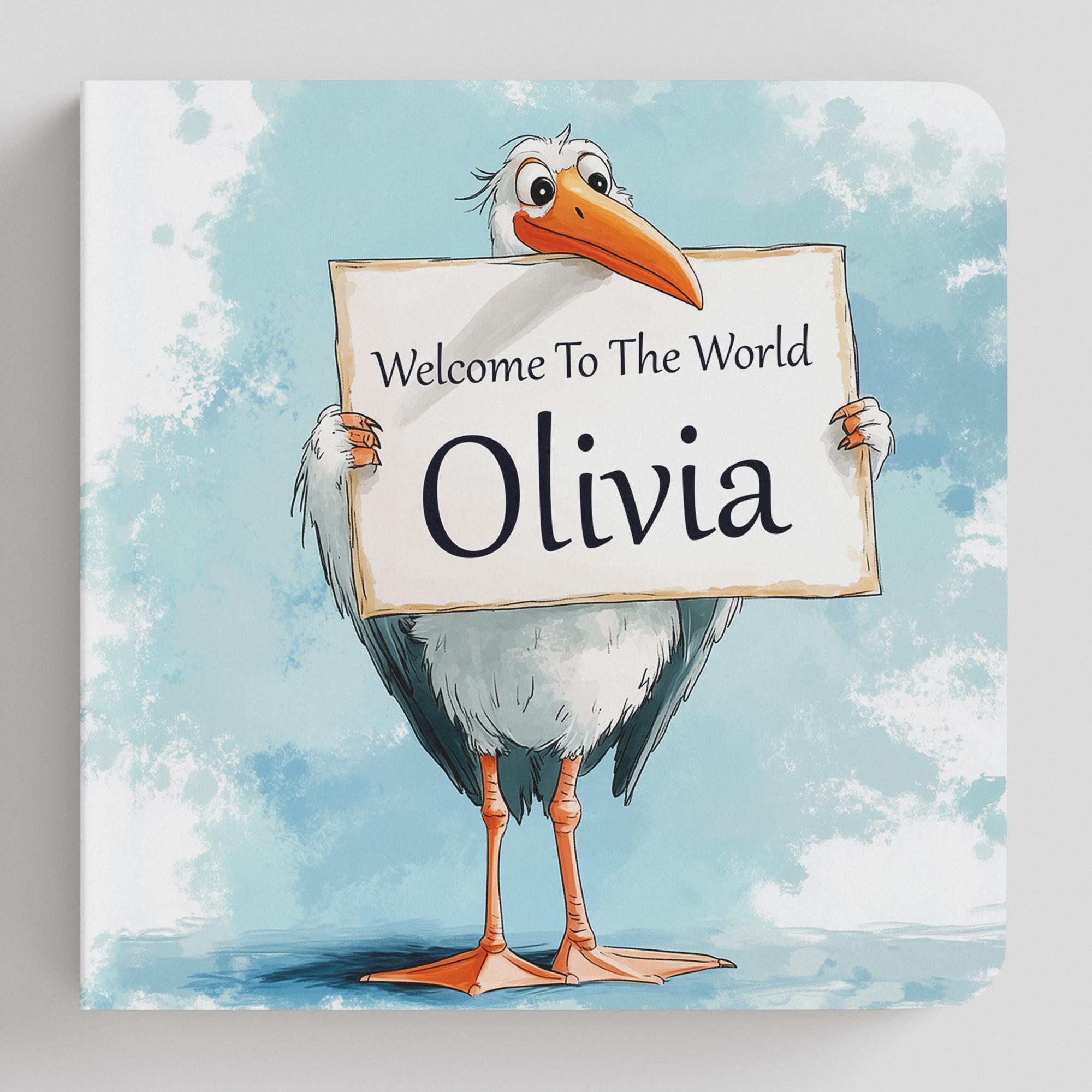 Welcome To The World Custom Baby Book - Personalized Book For Baby, Name Book For Kids, New Baby Gift, When You Were Born, Books For New Mom