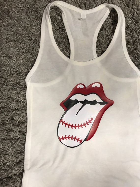 baseball tongue shirt