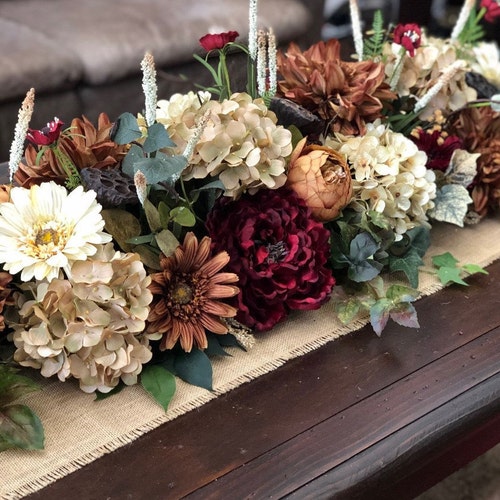 Rustic Garland Rustic Wedding Swag Wedding Swag Silk Floral Etsy