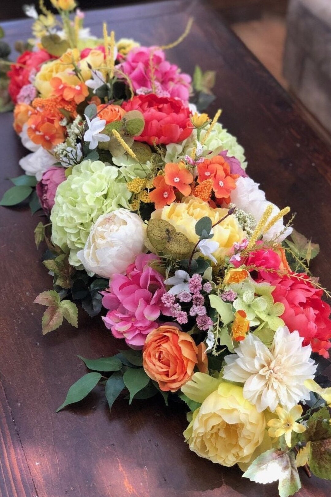 Spring/summer Faux Floral Garland Luxury Floral Garland Etsy