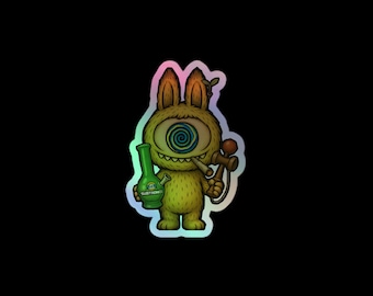 Subtronics sticker, LABUBU EDITION HOLO