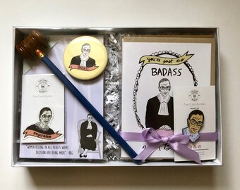 Lawyer Gift Etsy - ruth bader ginsburg law school graduation gift feminist gift box lawyer gift bar exam gift basket graduation gift rbg greeting cards rb