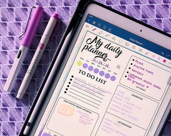 7 Day GoodNotes Paper Daily Planner Notability Digital download PDF Weekly Ipad Pro Planning Instant Download