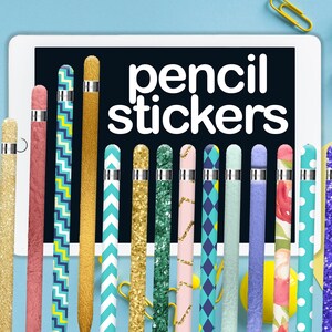 Digital Apple Pencil Stickers Scrapbooking Planning Template Sticker Clip Art PNG Lover goodnotes planner