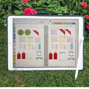 Adesivi digitali con note adesive: agenda GoodNotes (PNG, PDF)