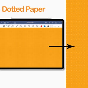 Dotted Digital Colorful Page Paper Template Goodnotes Noteshelf Notability ZoomNotes journal image 3