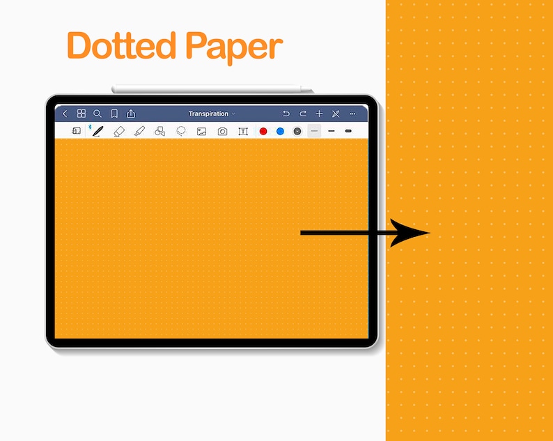 Dotted Digital Colorful Page Paper Template Goodnotes Noteshelf Notability ZoomNotes journal image 3