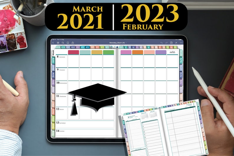 Digital Teacher Planner 2021 2022 2023 Goodnotes Academic iPad Etsy