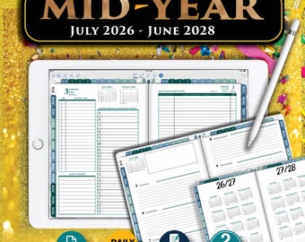 Akademischer Digitaler Planer 2026-2028 | iPad Organizer (PDF Download)