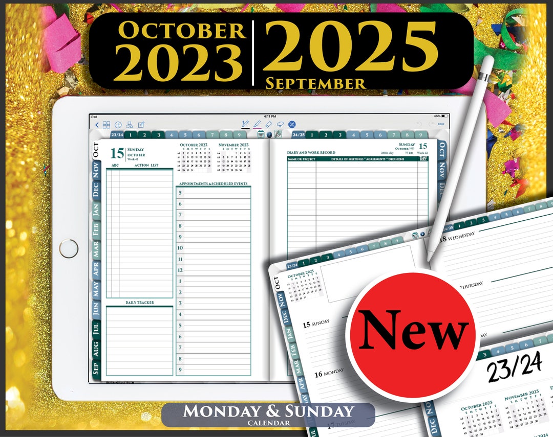 Digital Planner Goodnotes 2023 2024 2025 Daily Inserts - Etsy