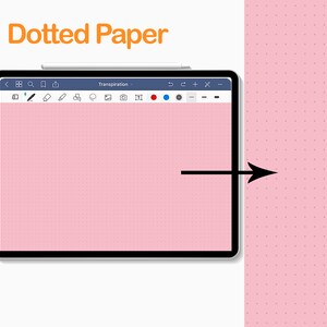 Dotted Digital Colorful Page Paper Template Goodnotes Noteshelf Notability ZoomNotes journal image 7