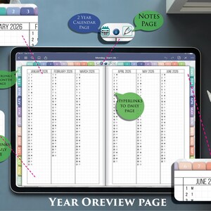 Hobonachi Style Digital Planner PDF – Minimal Grid Planner for Daily Planning & Journaling | 2026 2027 image 2