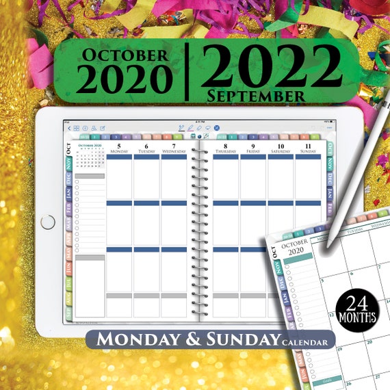 Digital Happy Planner 2021 2022 Erin Life Monthly Planner Etsy happy planner 2021 2022 calendar