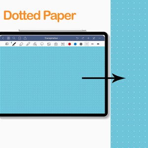 Dotted Digital Colorful Page Paper Template Goodnotes Noteshelf Notability ZoomNotes journal image 2