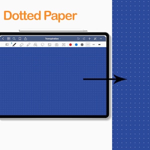 Dotted Digital Colorful Page Paper Template Goodnotes Noteshelf Notability ZoomNotes journal image 5