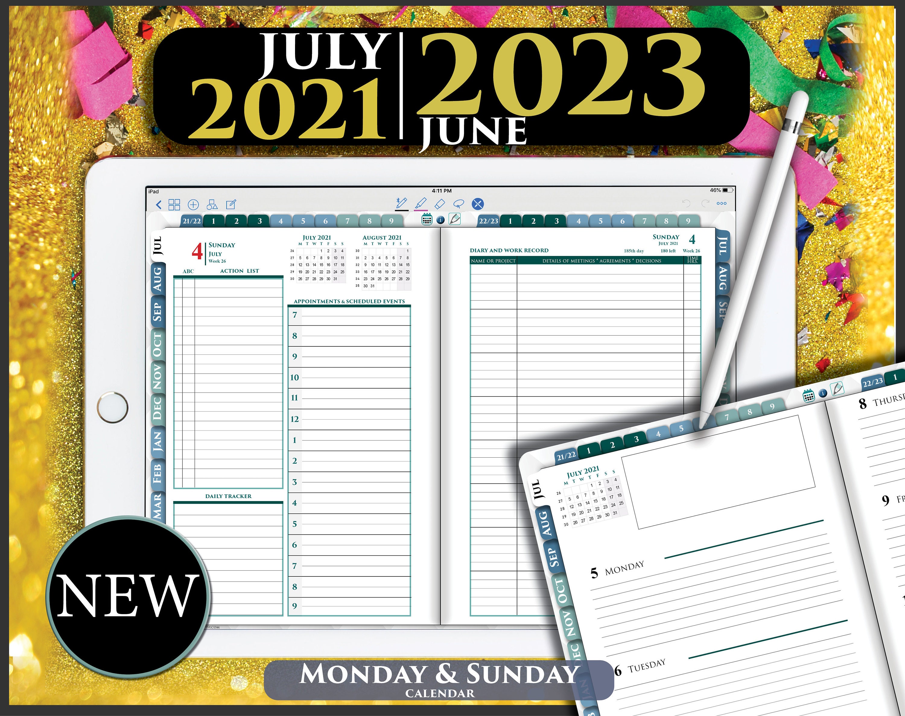 Microsoft Surface Pro PDF Planner for XODO pdf app Android Etsy