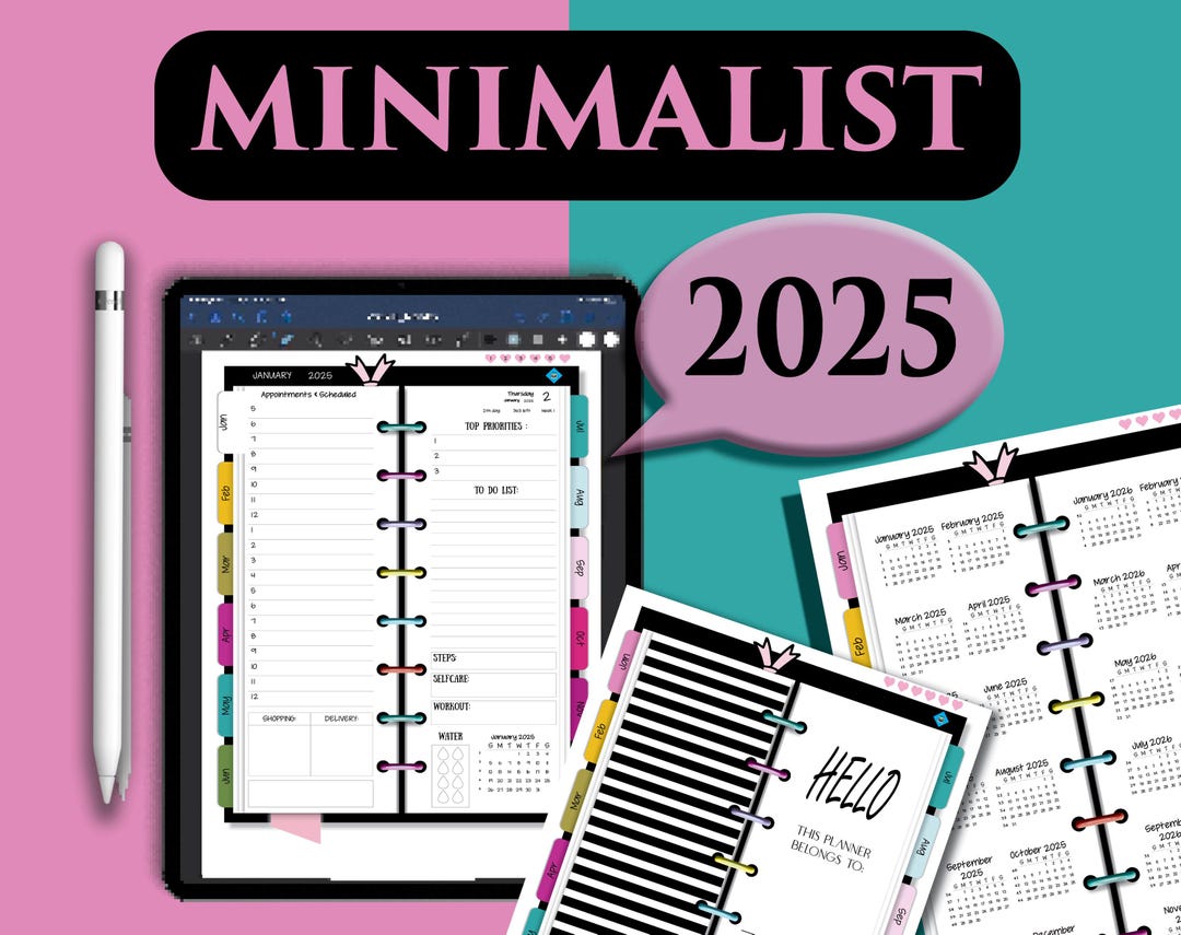 Minimalist Daily Digital Planner | for Goodnotes & Notability | 2025 ...