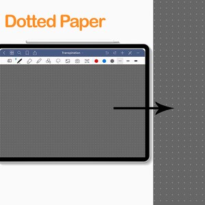 Dotted Digital Colorful Page Paper Template Goodnotes Noteshelf Notability ZoomNotes journal image 8