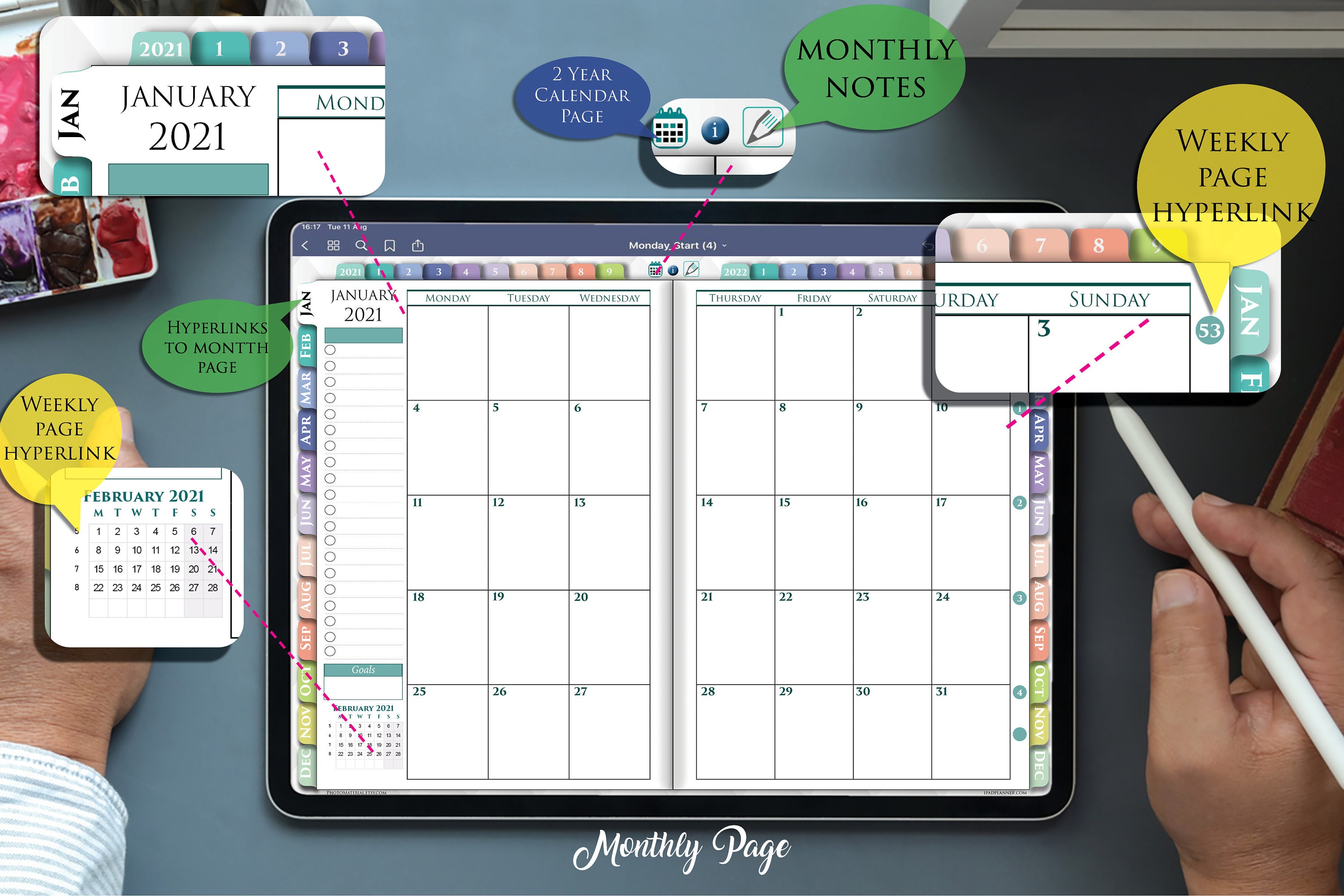 digital-pdf-weekly-planner-for-ipad-pro-air-mini-etsy