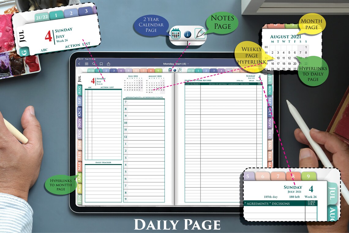 Digital Notebook. Notability Template. GoodNotes Planner iPad Etsy
