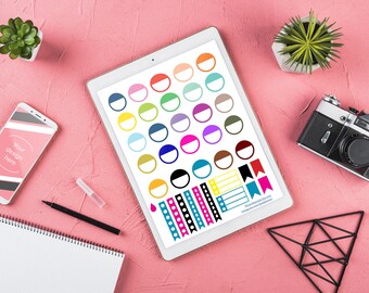 Etiquetas digitales para recordatorios: GoodNotes, Notability, Noteshelf (PDF, PNG, JPG)