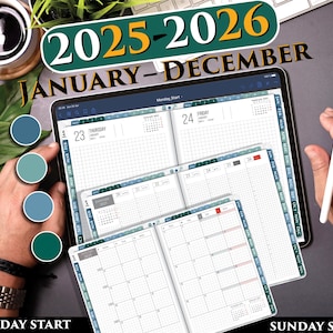 2025 2026 Digital Hobo Planner - Planejador GoodNotes minimalista, planejador de tablet mínimo japonês Segunda-feira Iniciar Hobonachi Planner For Goodnotes