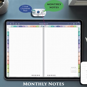Hobonachi Style Digital Planner PDF – Minimal Grid Planner for Daily Planning & Journaling | 2026 2027 image 7