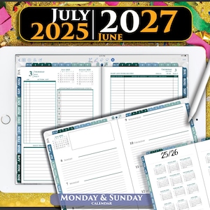 Digital GoodNotes Planner Daily Template 2025 2027 Franklin Professional iPad Business Day pages
