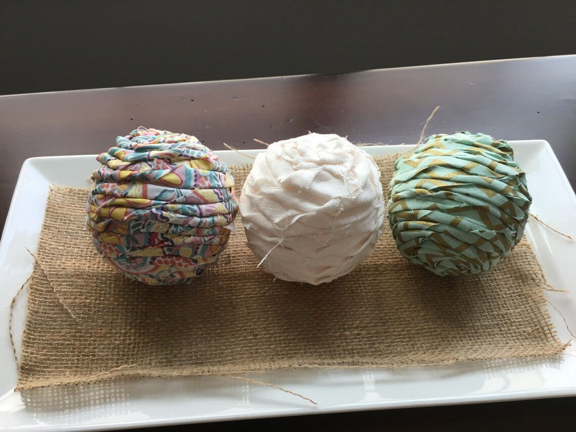 Vase Filler, Hurricane Filler, Lantern Filler, Decorative Fabric Balls