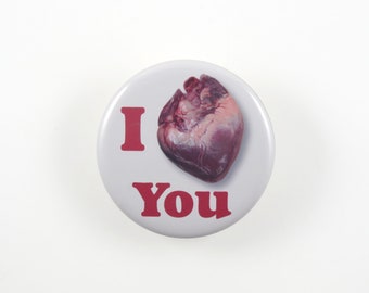 I heart you pin