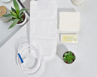 3 Disposable Enema Bags | Single Use Home Colon Cleanse Kit