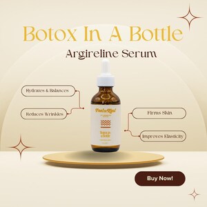 Anti-Aging Argireline Serum | Peptide Face Serum | Wrinkle & Fine Line Support image 3