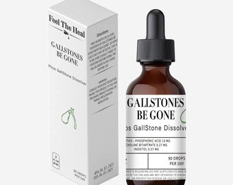 Gallstones Be Gone- Gallstone Disolver Tincture-Phos Drops