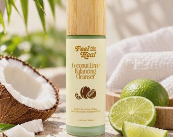 Gentle Hydrating Face Wash | Coconut Lime Cleanser | Natural Skincare
