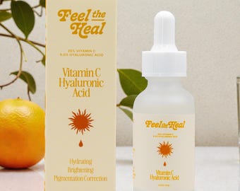 Hyaluronic Acid and Vitamin C Serum | Hydrating & Brightening Face Serum