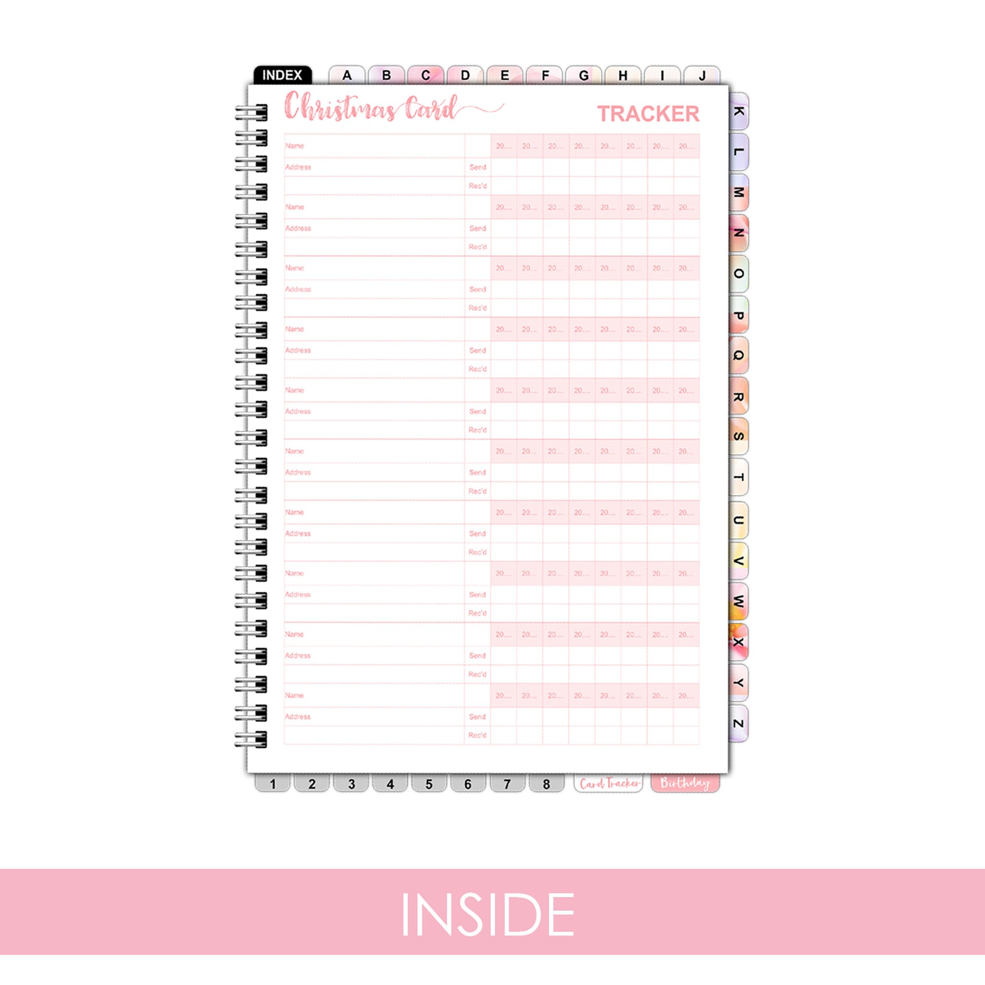 Digital Address Book, Floral Address Book, Digital Notebook , Address ...