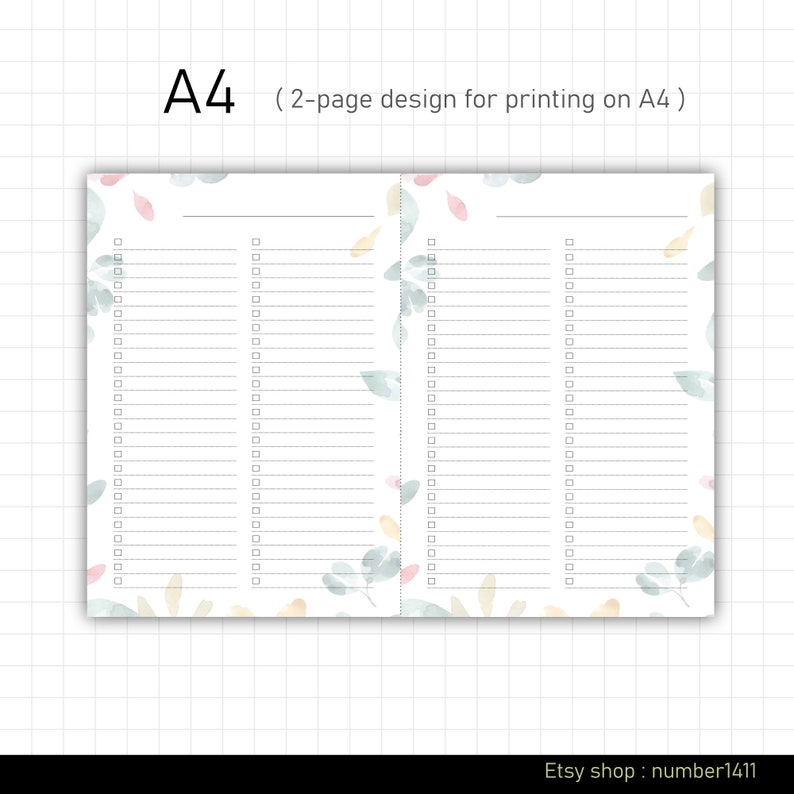 Checklist Template for Printing Daily to Do List, to Do List