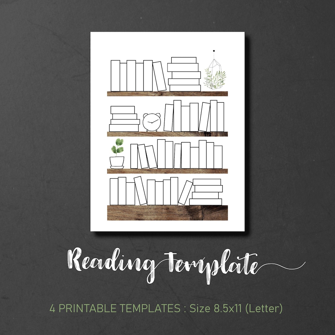 Printable Template, Bookshelf Log, Book Review, Reading Log, Notes Page ...