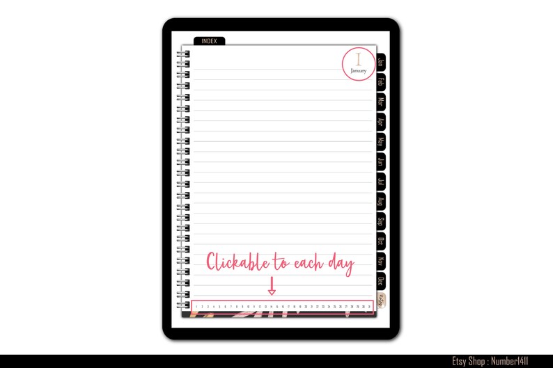 Digital Diary Journal Digital Notebook With Tabs Digital Etsy UK