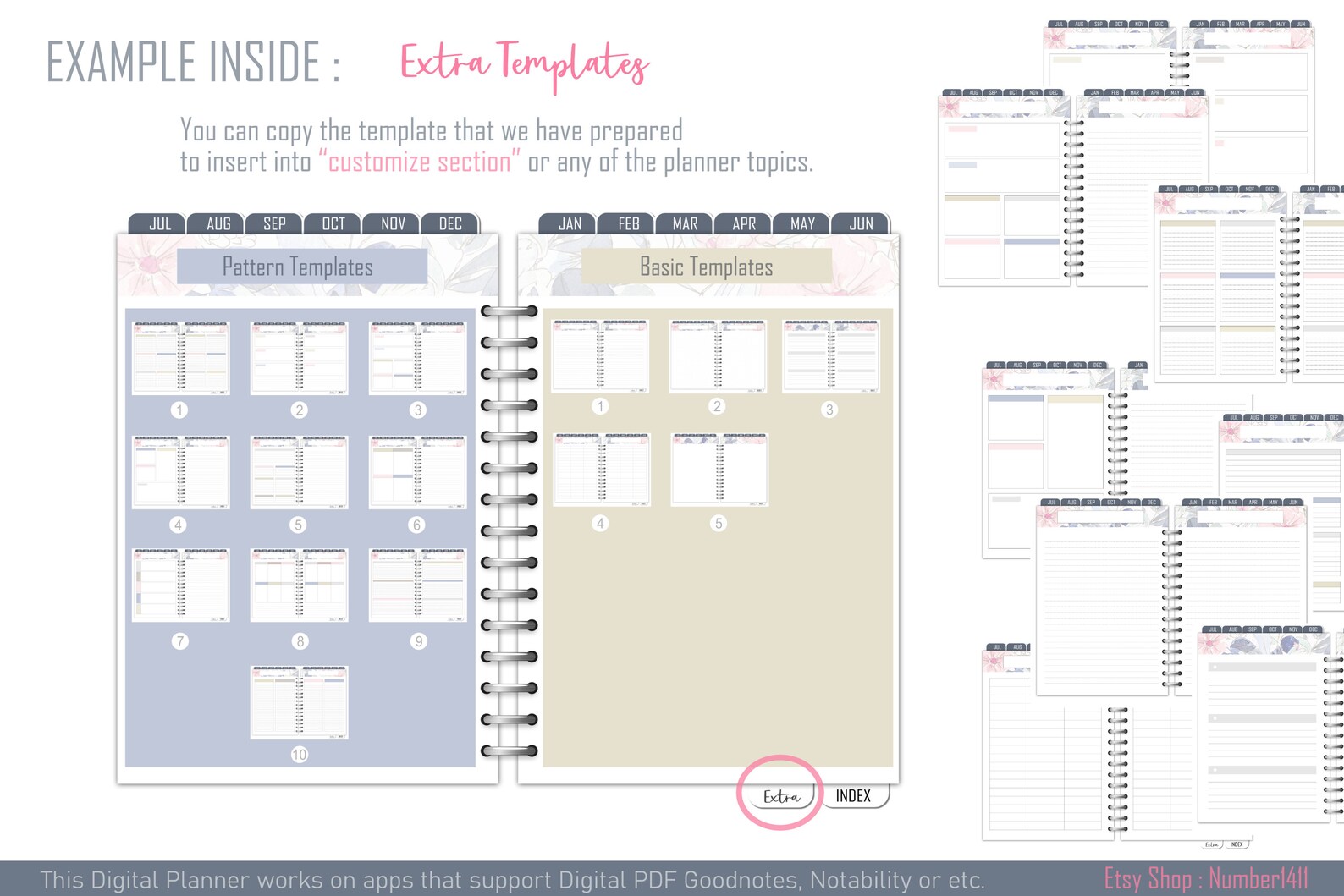 Teacher Planner 20222023 Digital Teacher Planner Academic Etsy
