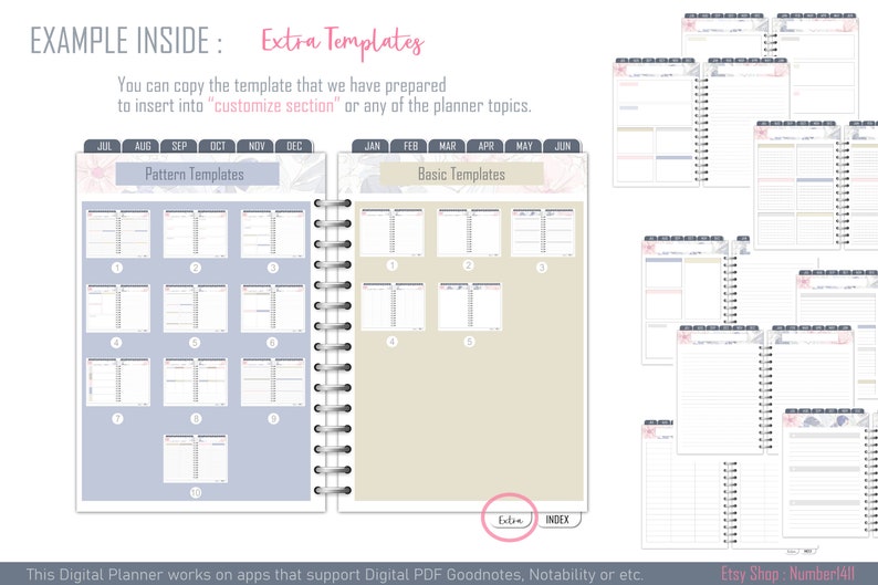 Teacher Planner 20222023 Digital Teacher Planner Academic Etsy