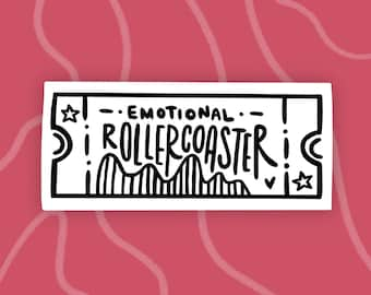 Emotional Rollercoaster – Die Cut Sticker