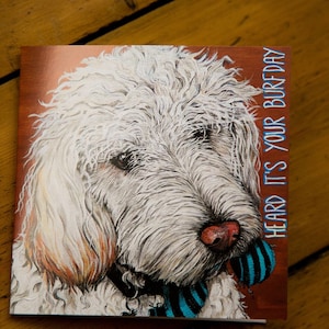 Carte d'anniversaire Cockapoo