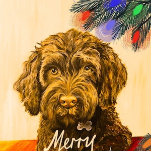 Frohe Woofmas Doodle Weihnachtskarte