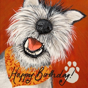 Alles Gute zum Geburtstag Schnauzer Karte