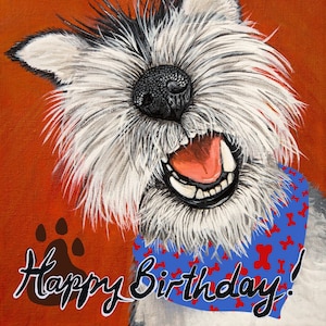 Schnauzer alles Gute zum Geburtstag Karte